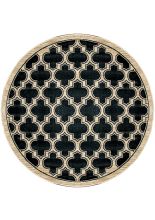 Dynamic Rugs YAZD 2816 BLACK 5.3 RD Imgs Contemporary Traditional Area Rugs